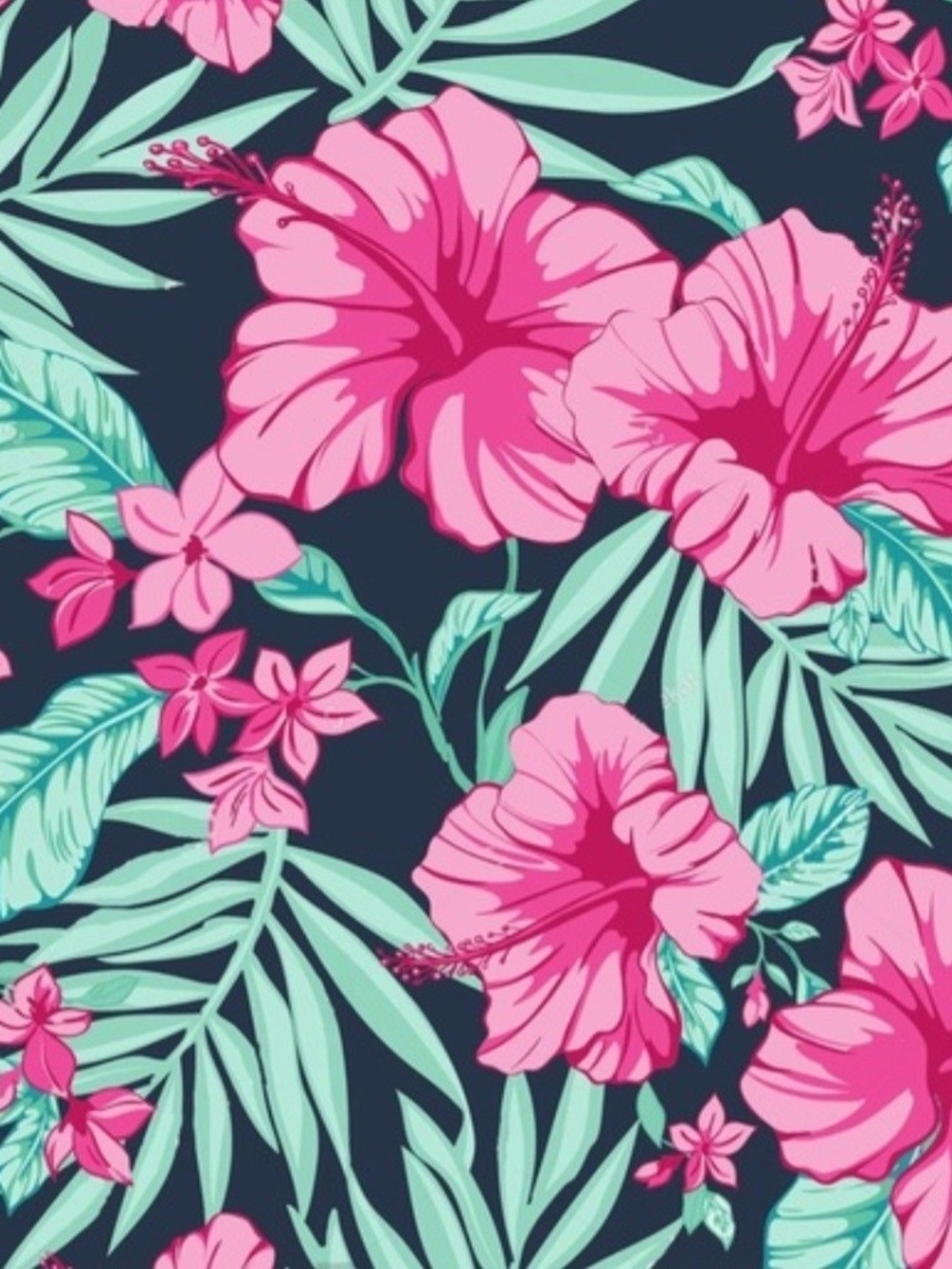 Floral Tie-Shoulder Jumpsuit in Pink & Blue - Picture 2 of 4